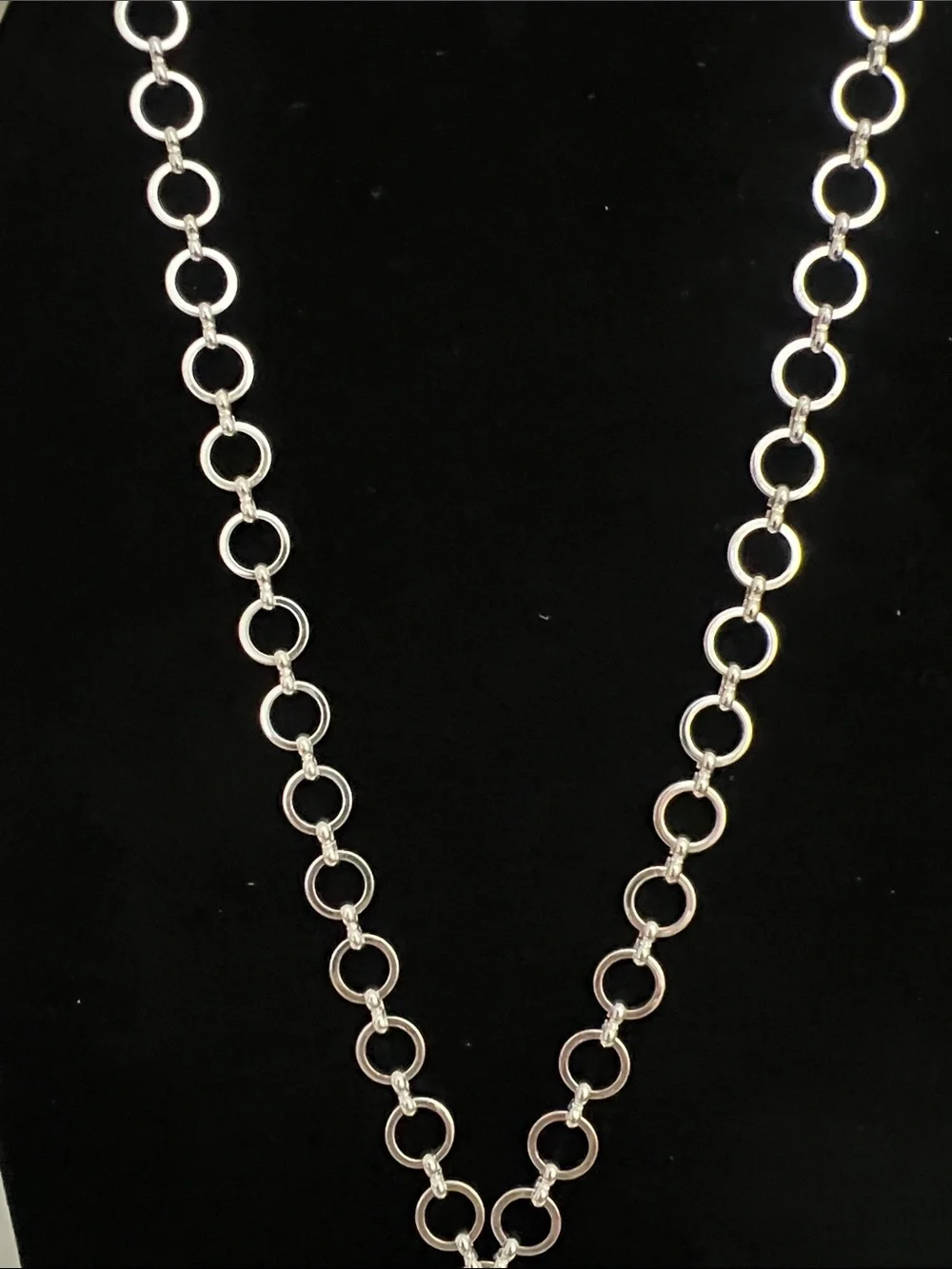 Vintage shiny silver